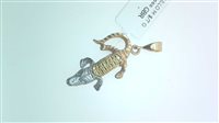 Pendente Sommer Animaletti in Oro COCCODRILLO M $/T 2.70 BGR - COCCODRILLO M $/T 2.70 BGR